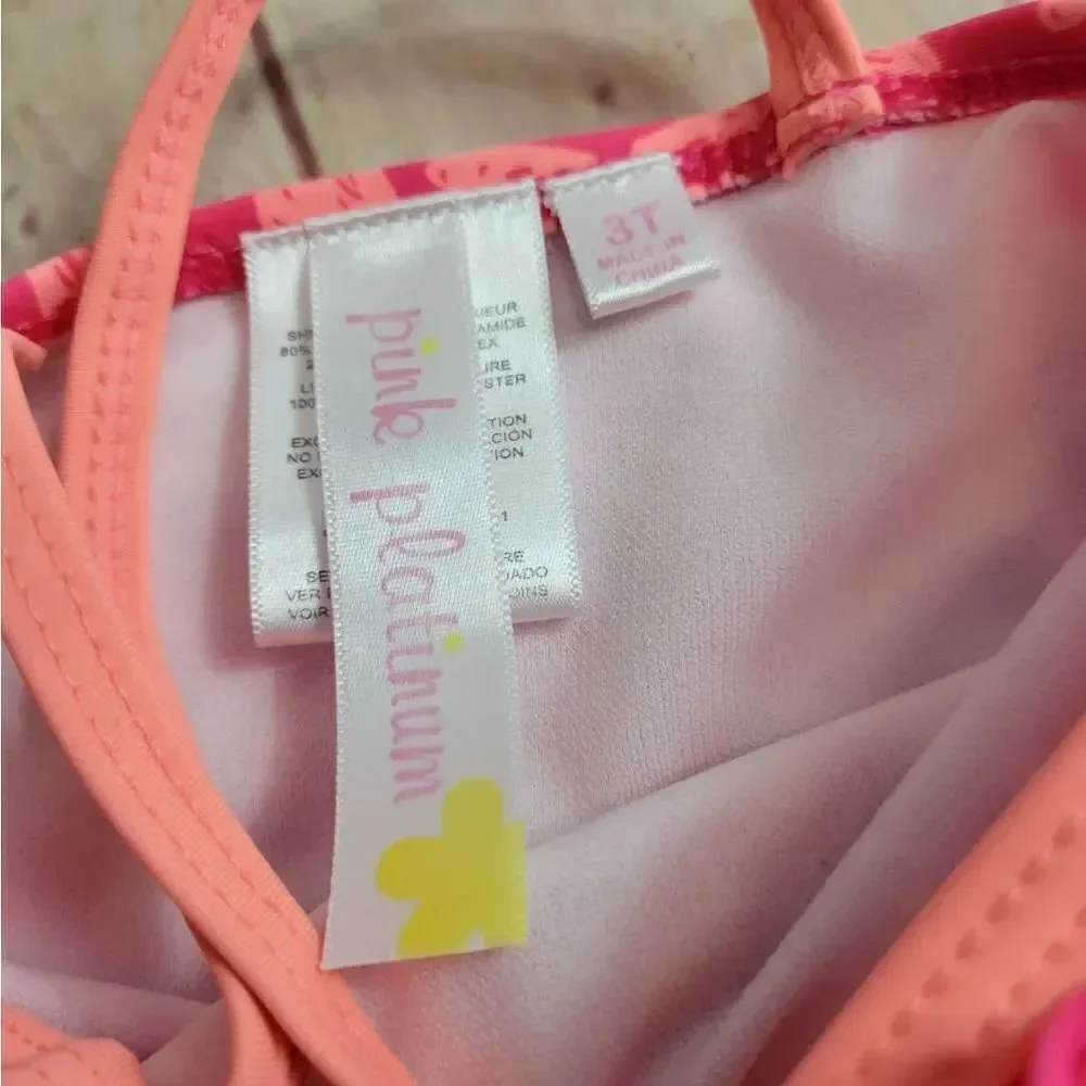 Pink Platinum swimsuit 3T